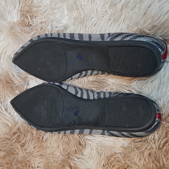 Rothy’s The Point Size 9.5 Gray Zebra Stripe Flats - Picture 8 of 9
